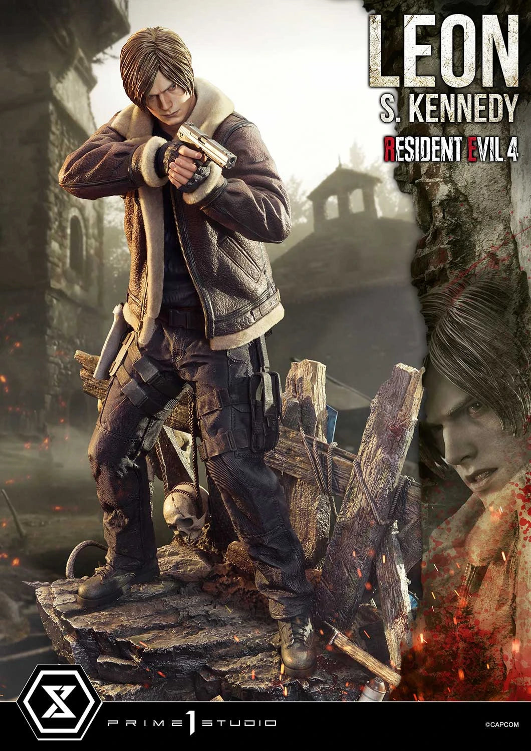 Preventa Resina Leon S. kennedy Figura Resident Evil 4 Prime 1 (Licencia) Estudio