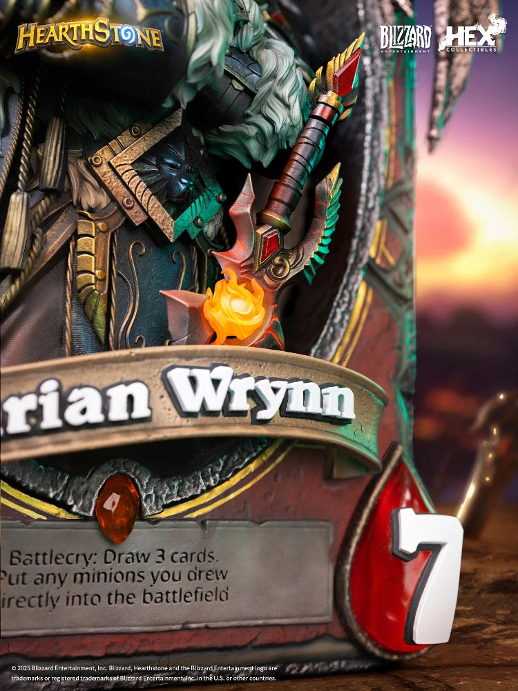 Preventa Resina Varian Wrynn Figura Hearthstone  Hex Collectibles & Blizzard Entertainment (Licencia) Estudio