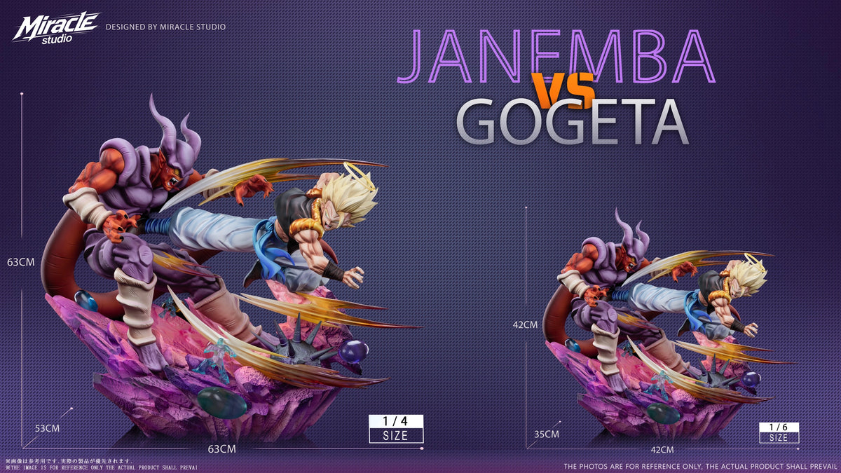 Preventa Resina Gogeta vs Janemba Figura Dragon Ball 1/6, 1/4 Miracle Estudio