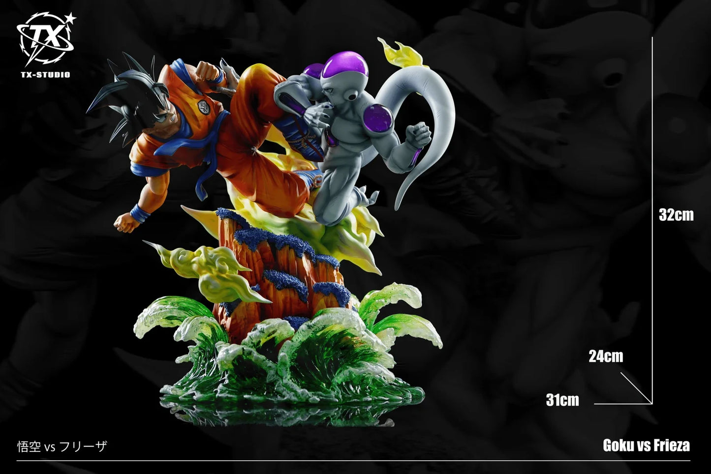 Preventa Resina Goku vs Freezer Figura Dragon Ball 1/6 TX Estudio