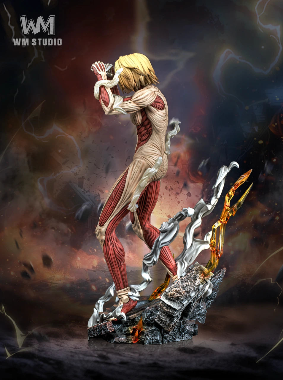 Preventa Resina Titán Hembra Figura Attack On Titan WM Estudio