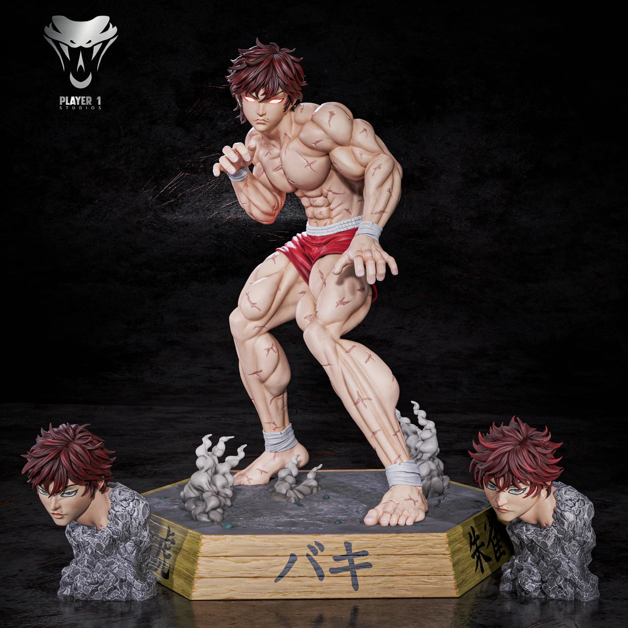 Preventa Resina Baki Hanma Figura Baki the Grappler  Player 1 Estudio