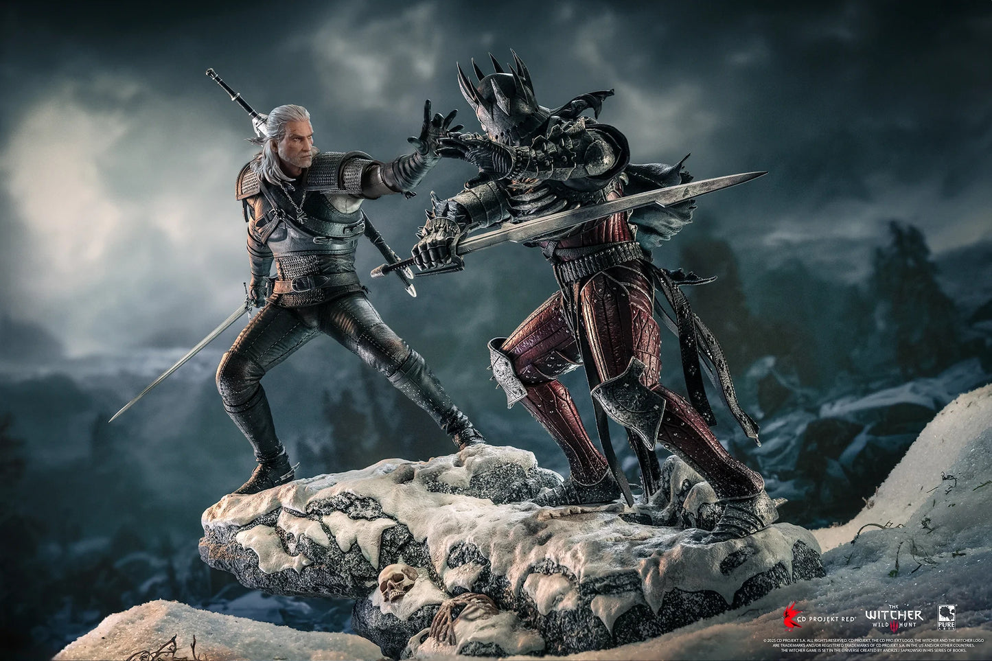 Preventa Resina Geralt vs Eredin Figura The Witcher 3 Pure Arts (Licencia) Estudio