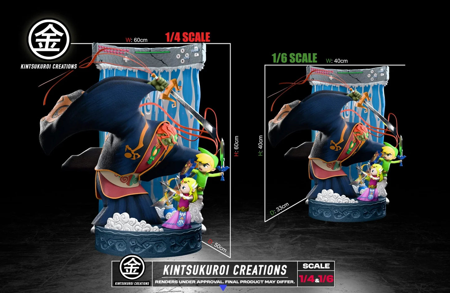 "Preventa Resina Batalla Final Figura The Legend of Zelda: The Wind Waker  Kistsukuroi Creations Estudio"