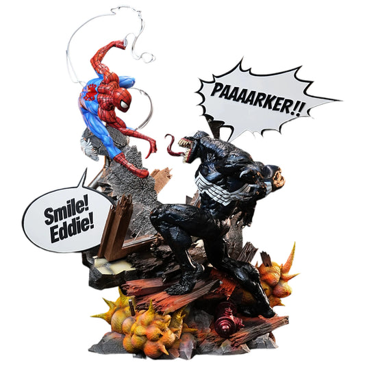 Preventa Resina Spiderman vs Venom Figura Marvel 27Abyss  Estudio