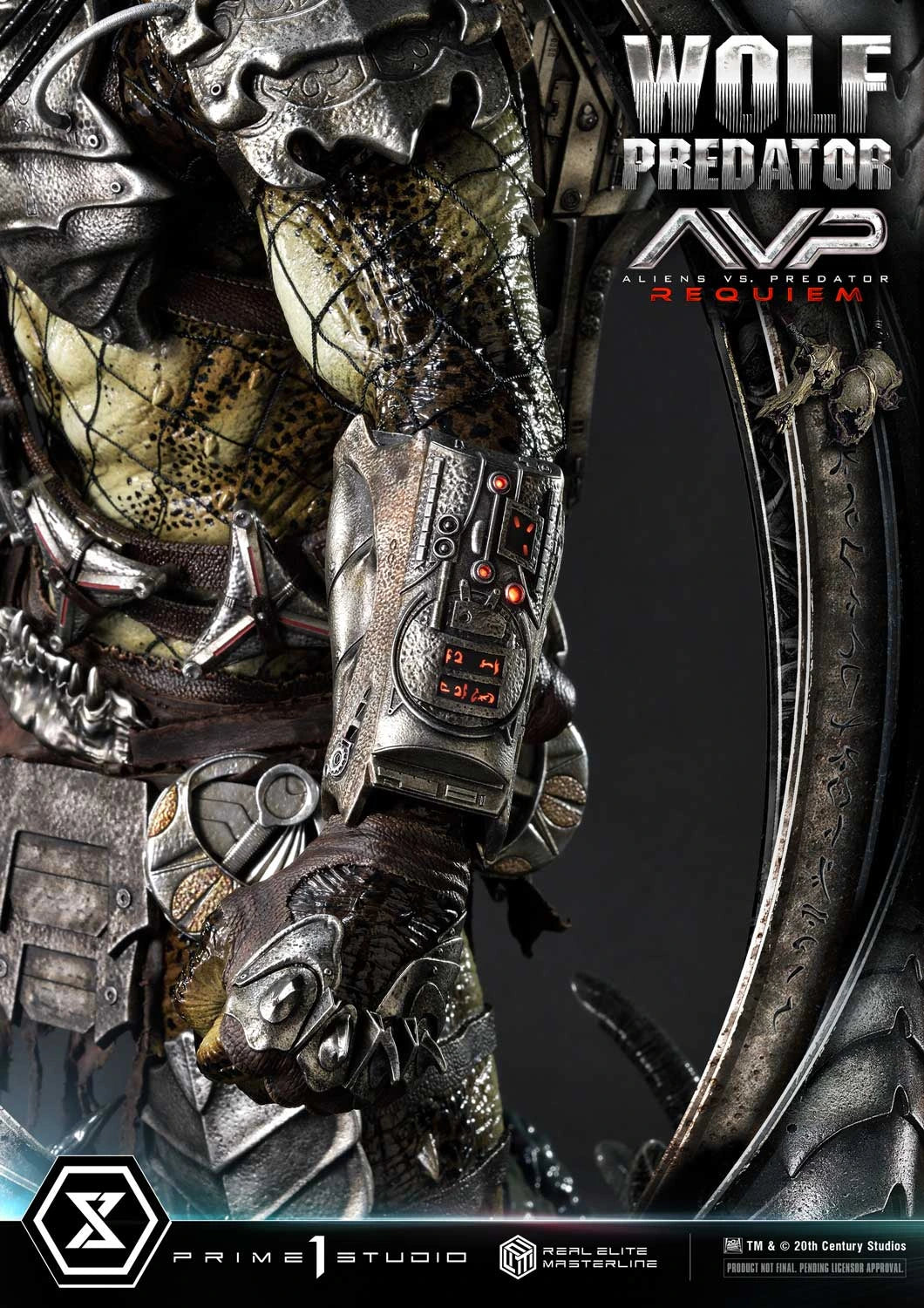 Preventa Resina Wolf Predator Figura Aliens vs Predator: Requiem Prime 1 (Licencia) Estudio