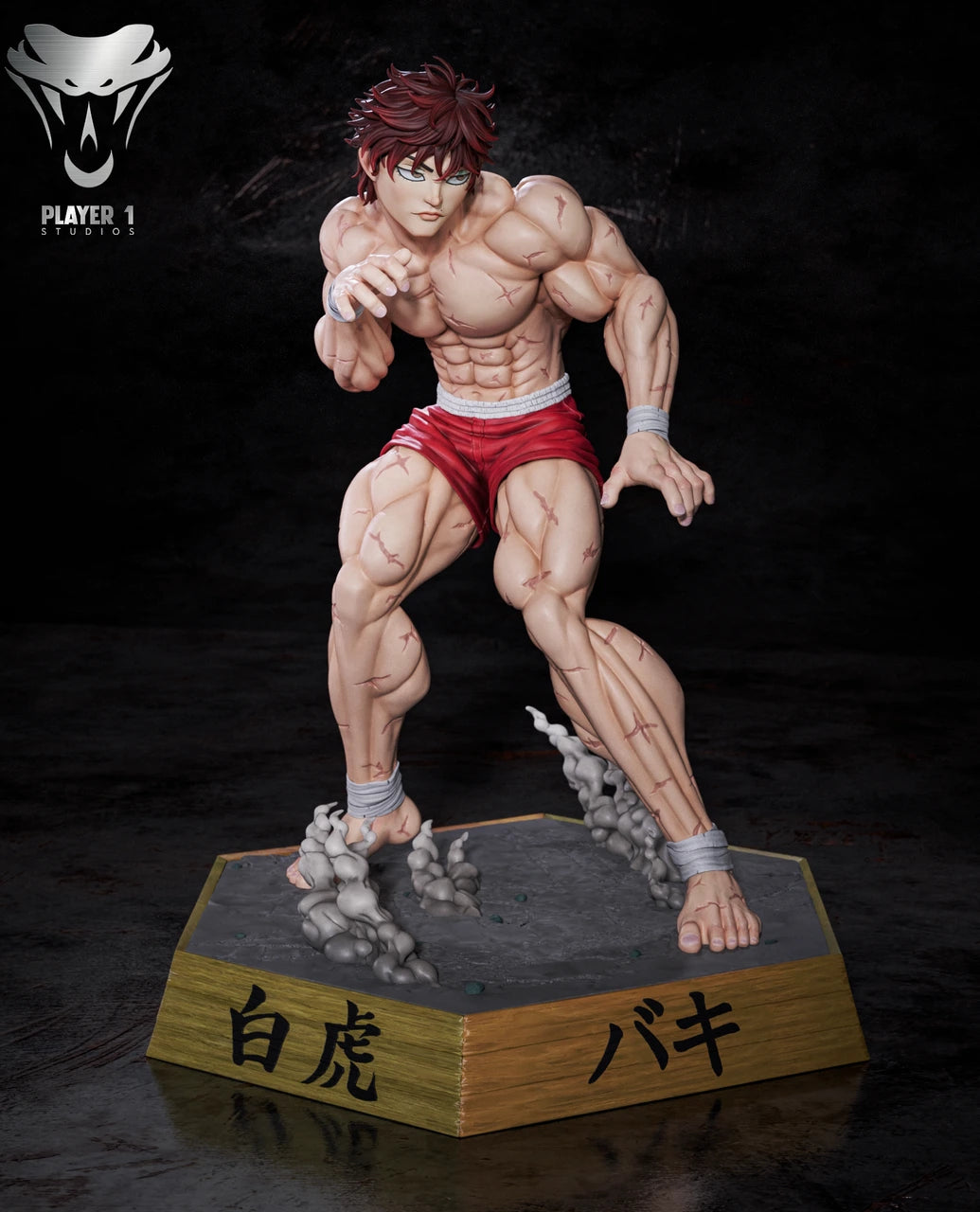 Preventa Resina Baki Hanma Figura Baki the Grappler  Player 1 Estudio