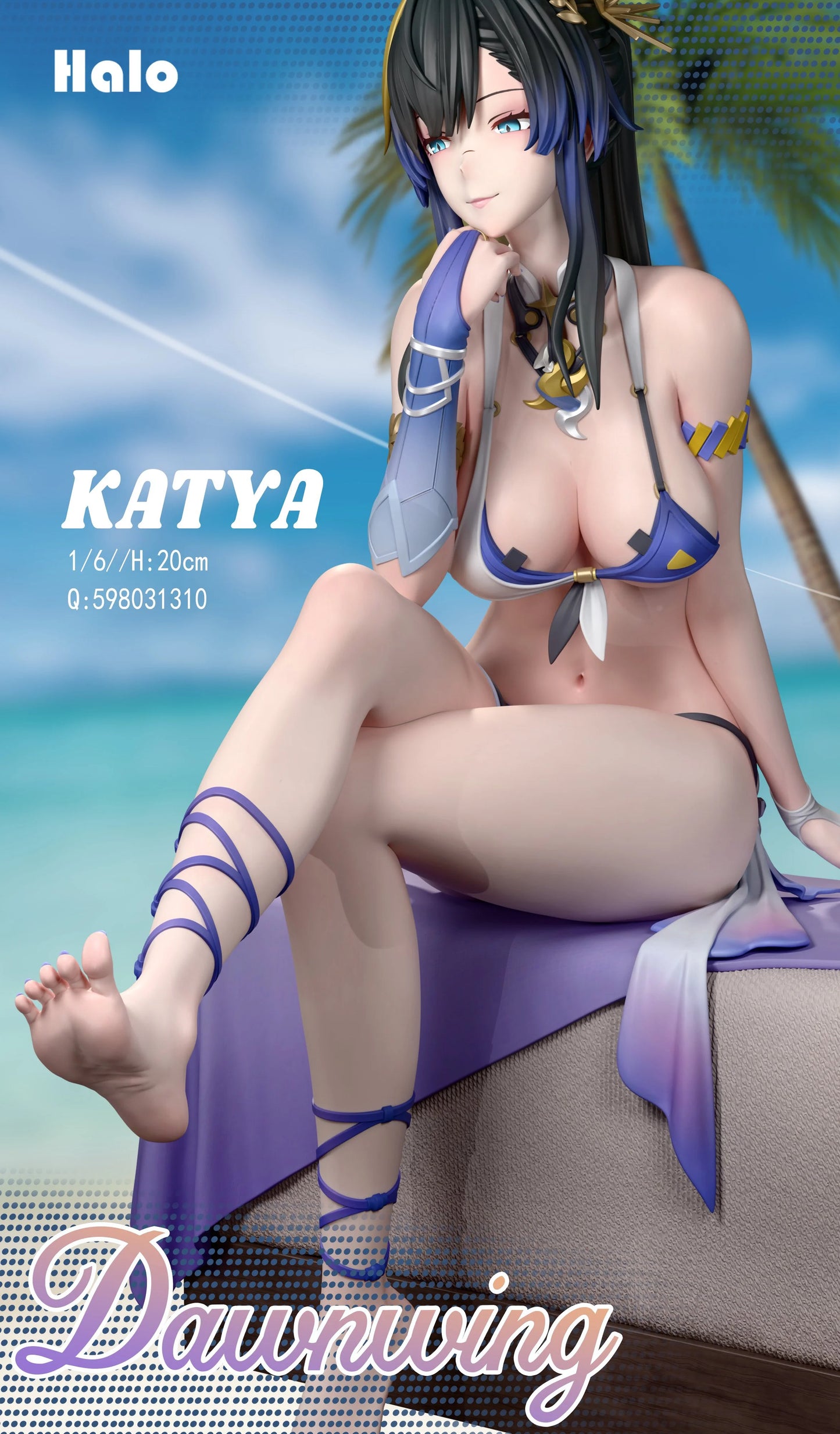 Preventa Resina Katya Figura Snowbreak: Containment Zone Halo Estudio