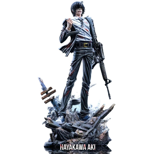 Preventa Resina Aki Hayakawa Figura Chainsaw Man Dazzke & PG Estudio