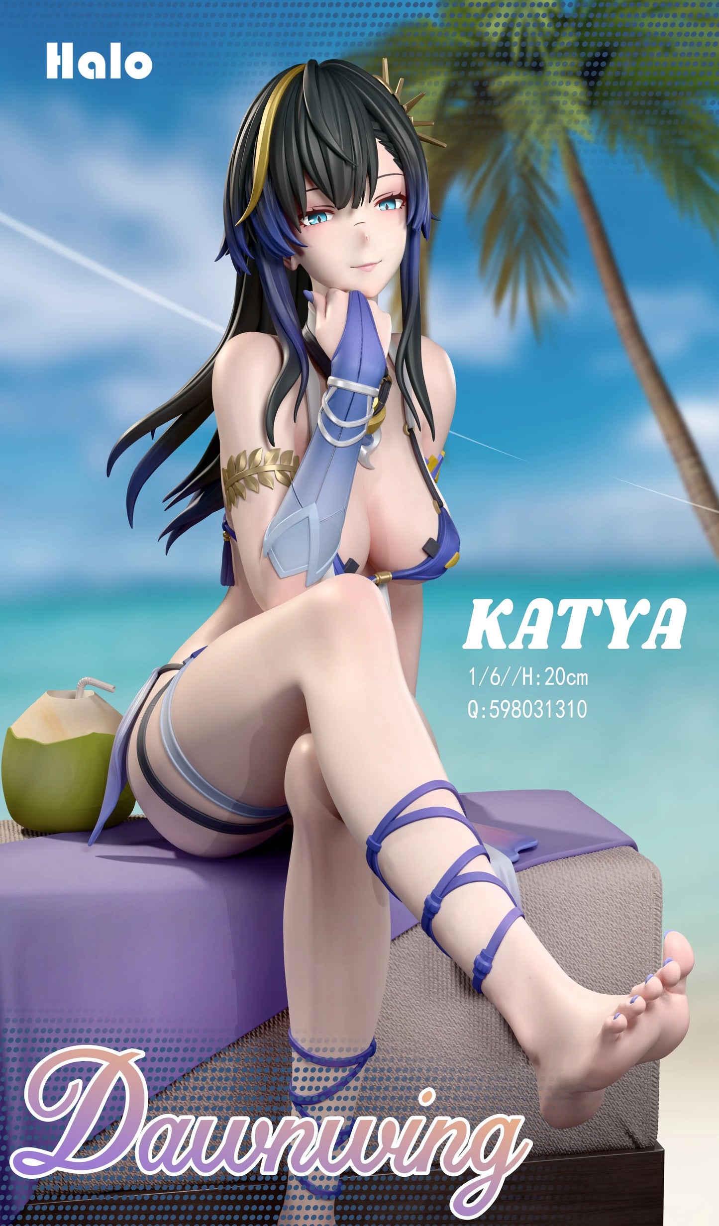 Preventa Resina Katya Figura Snowbreak: Containment Zone Halo Estudio