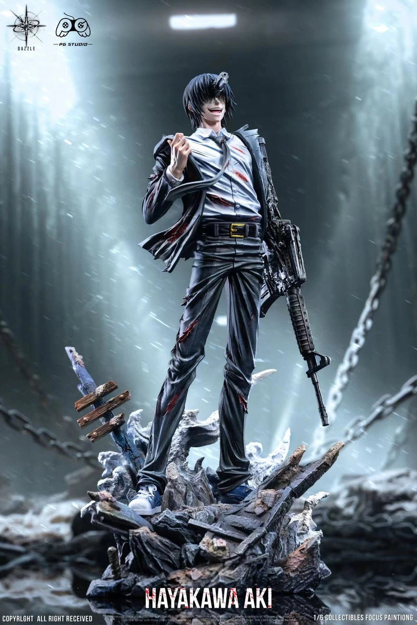 Preventa Resina Aki Hayakawa Figura Chainsaw Man Dazzke & PG Estudio