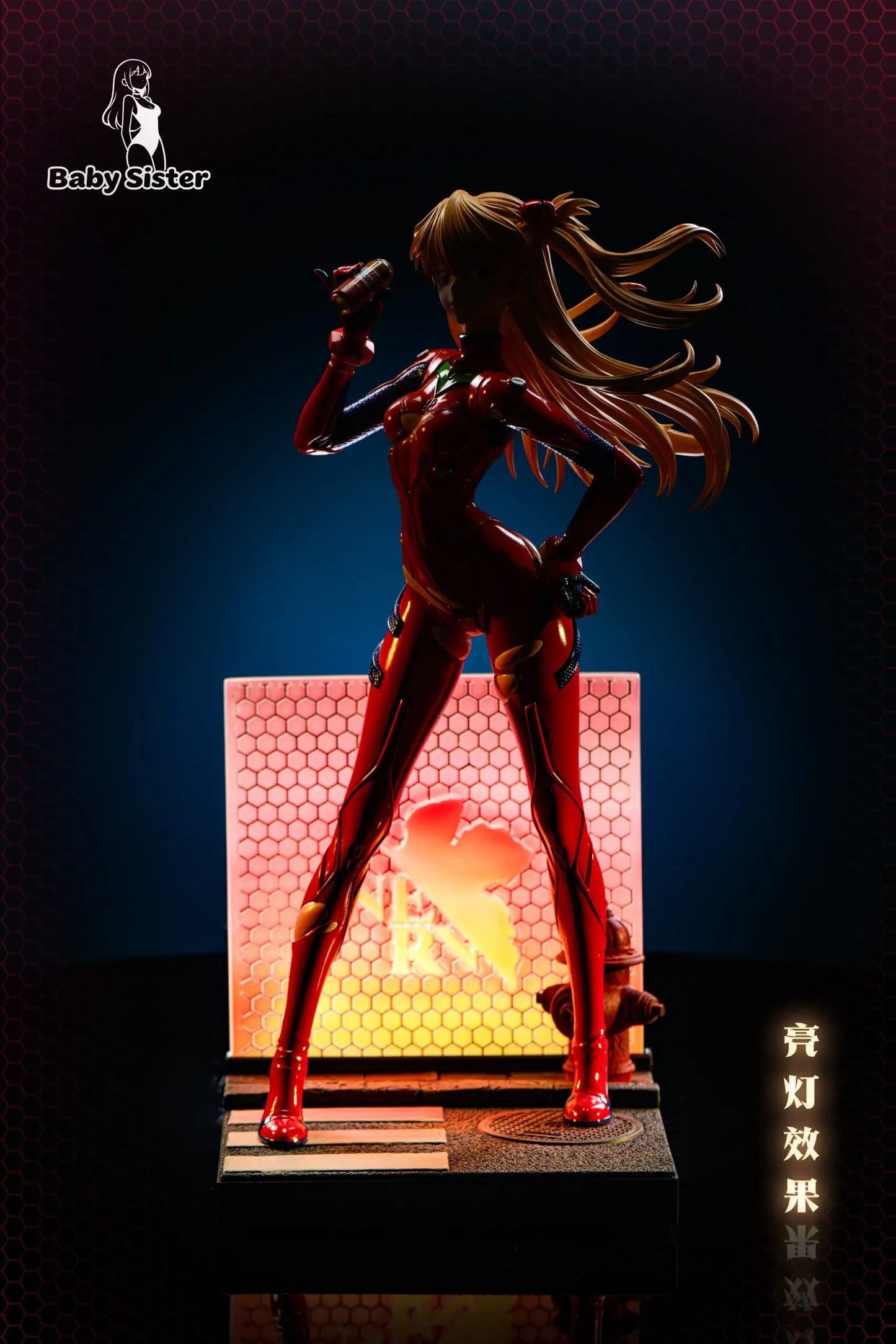 Preventa Resina Asuka Langley Figura Evangelion Baby Sister Estudio