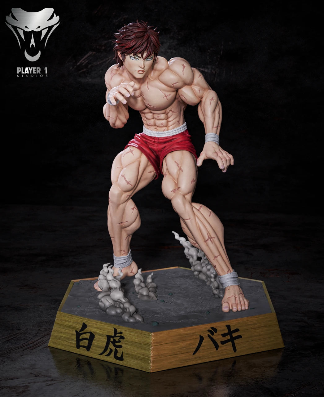 Preventa Resina Baki Hanma Figura Baki the Grappler  Player 1 Estudio