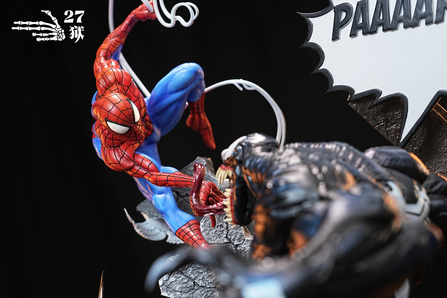 Preventa Resina Spiderman vs Venom Figura Marvel 27Abyss  Estudio