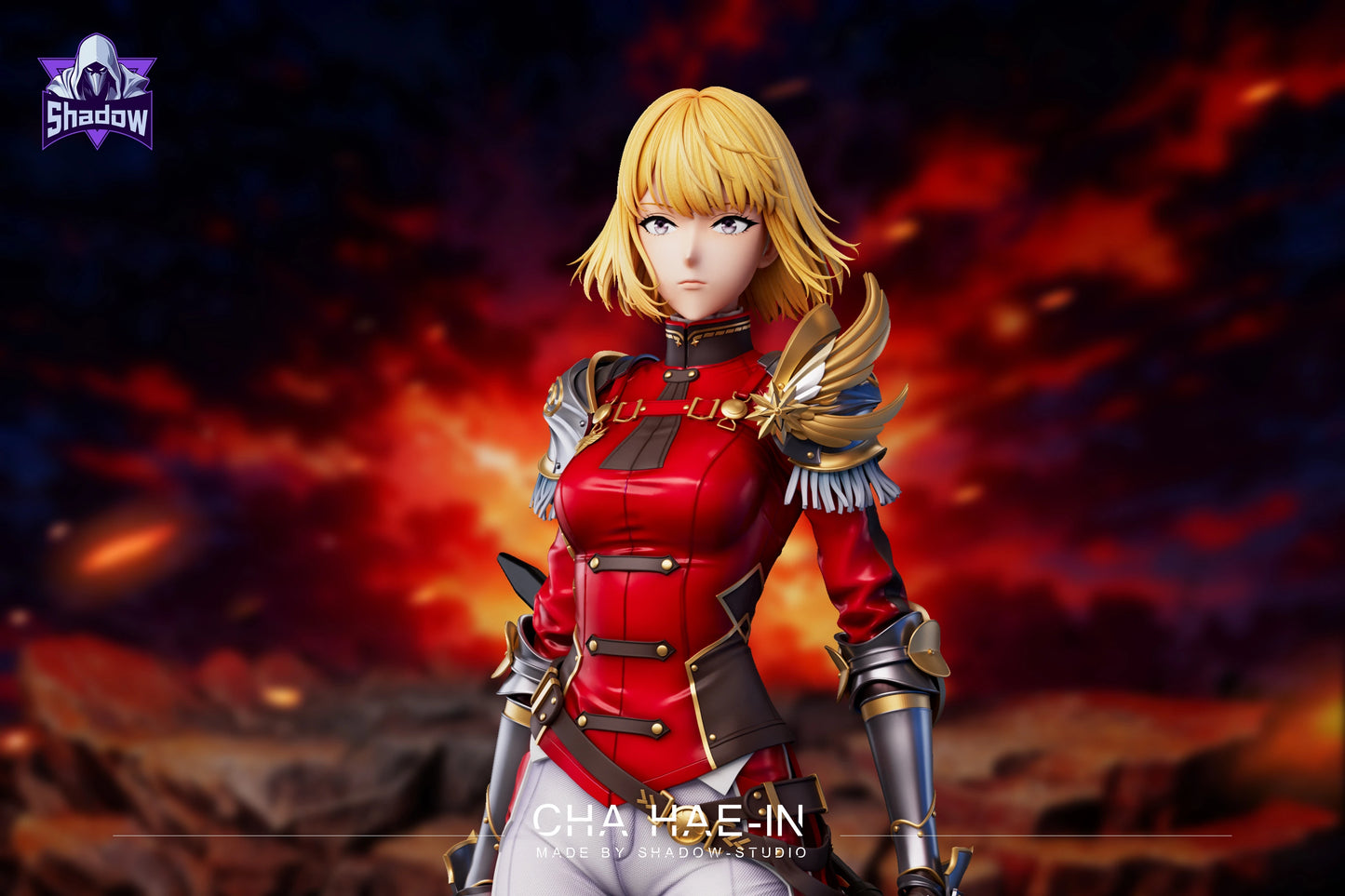 Preventa Resina Cha Hae-in Figura Solo Leveling Shadow Estudio