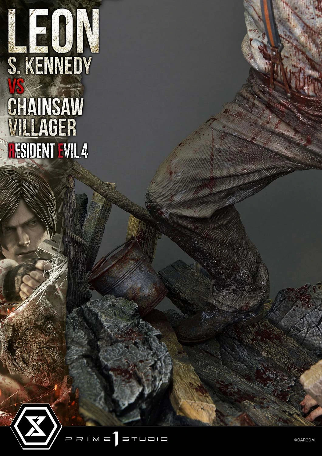 Preventa Resina Leon S. kennedy vs Doctor Salvador Figura Resident Evil 4 Prime 1 (Licencia) Estudio