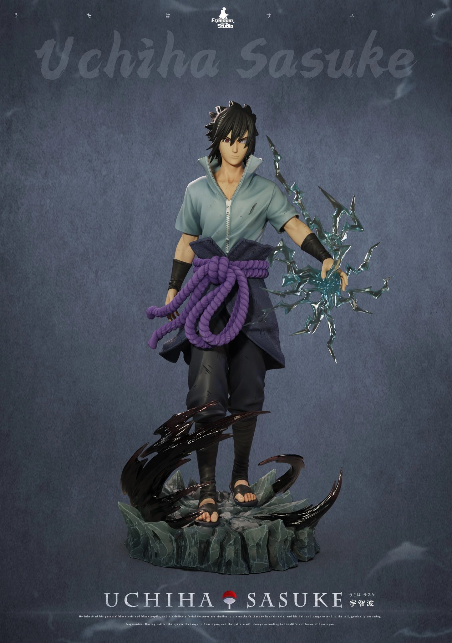 Preventa Resina Uchiha Sasuke Figura Naruto Freedom  Estudio
