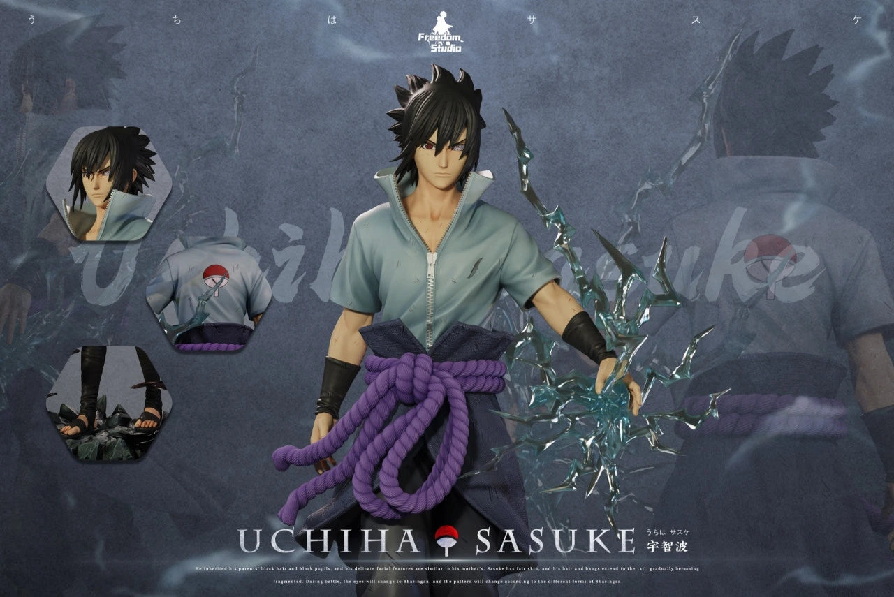 Preventa Resina Uchiha Sasuke Figura Naruto Freedom  Estudio