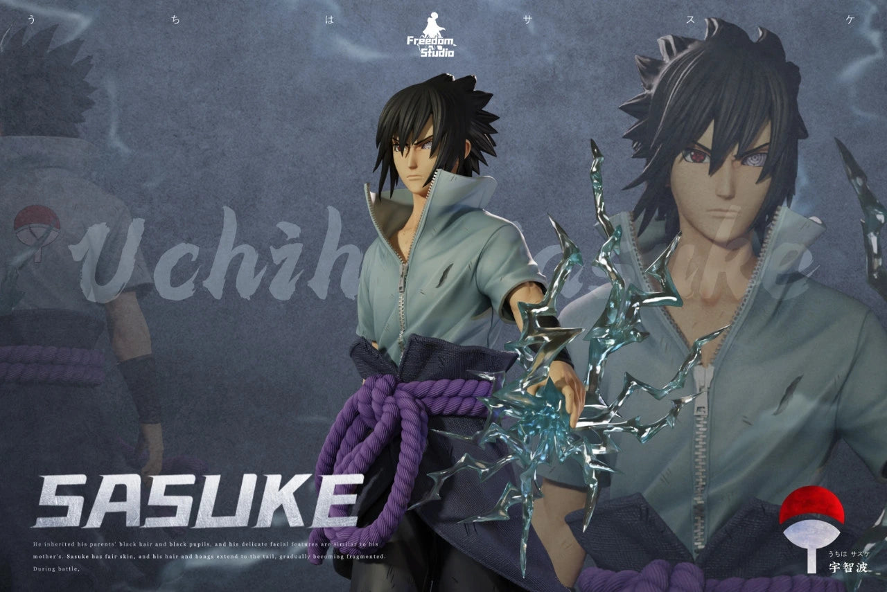 Preventa Resina Uchiha Sasuke Figura Naruto Freedom  Estudio