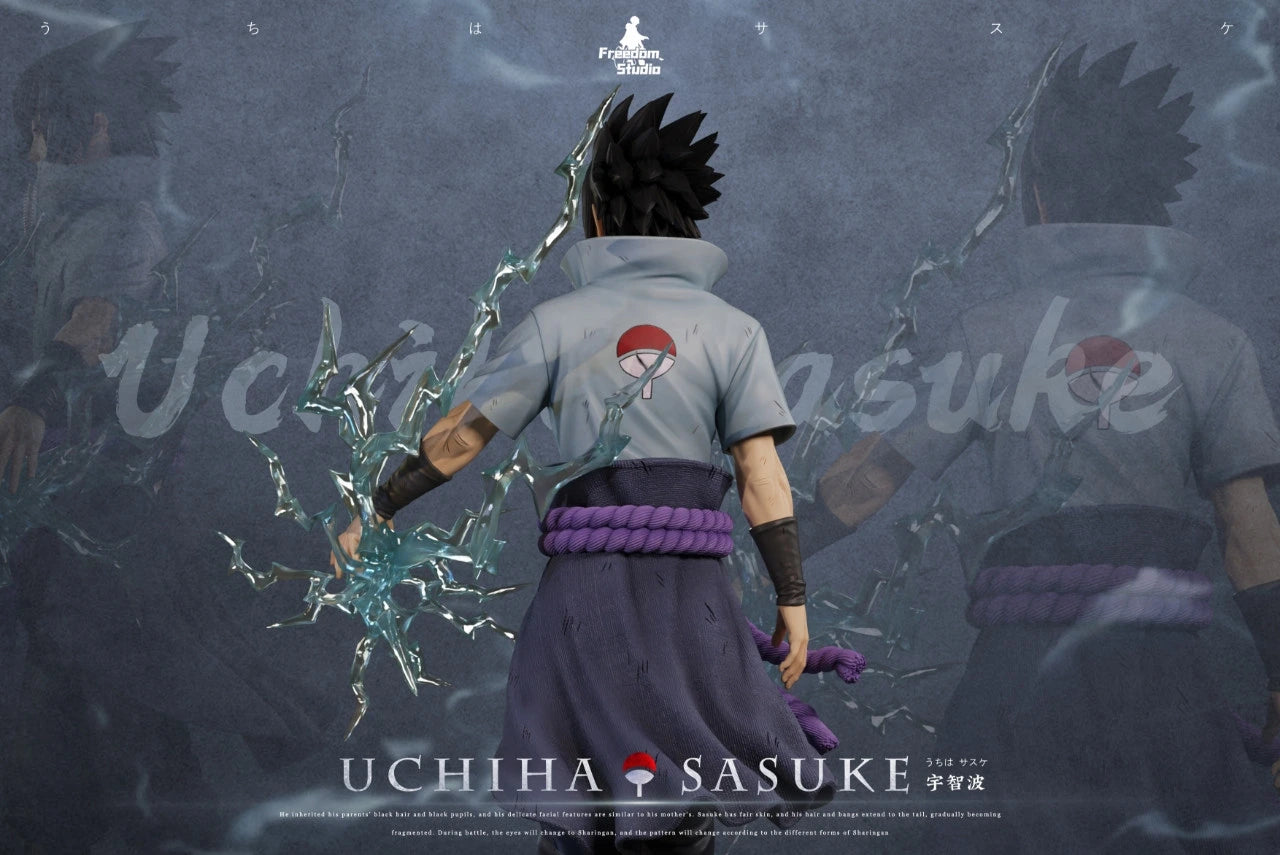Preventa Resina Uchiha Sasuke Figura Naruto Freedom  Estudio