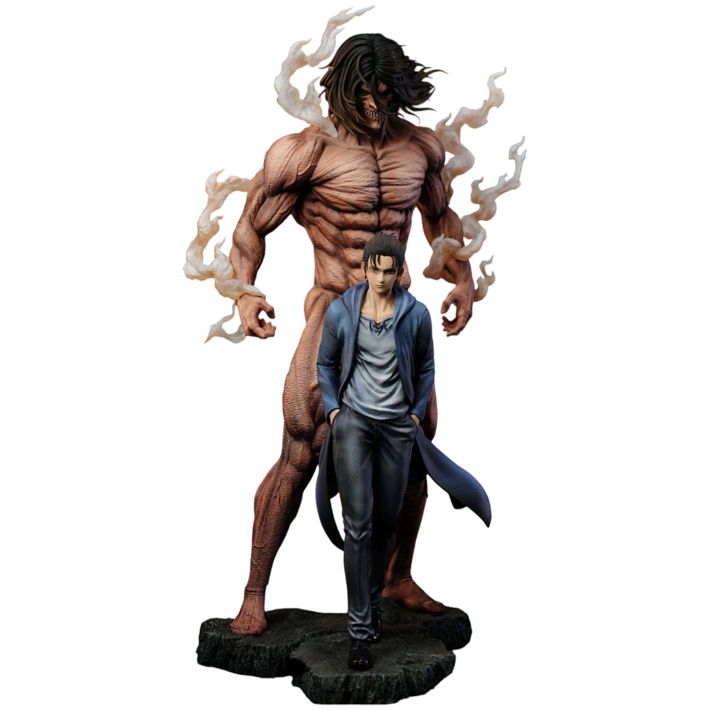 Preventa Resina Eren Yeager & Titan de Ataque Figura Attack On Titan TY  Estudio