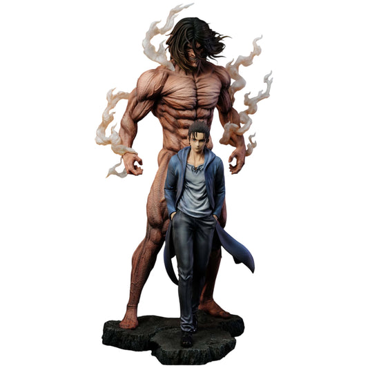 Preventa Resina Eren Yeager & Titan de Ataque Figura Attack On Titan TY  Estudio