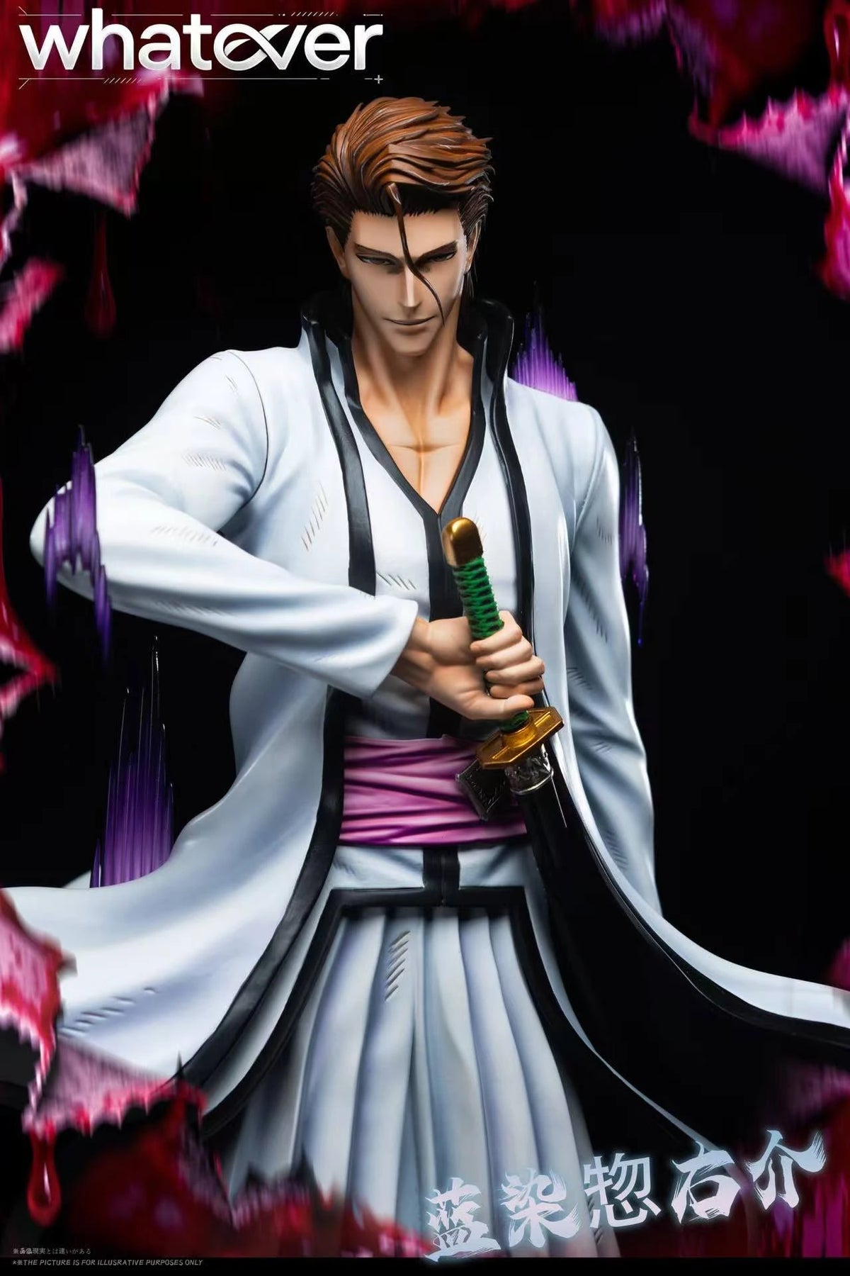 Preventa Resina Sosuke Aizen Figura Bleach 1/6, 1/4 Whatever  Estudio