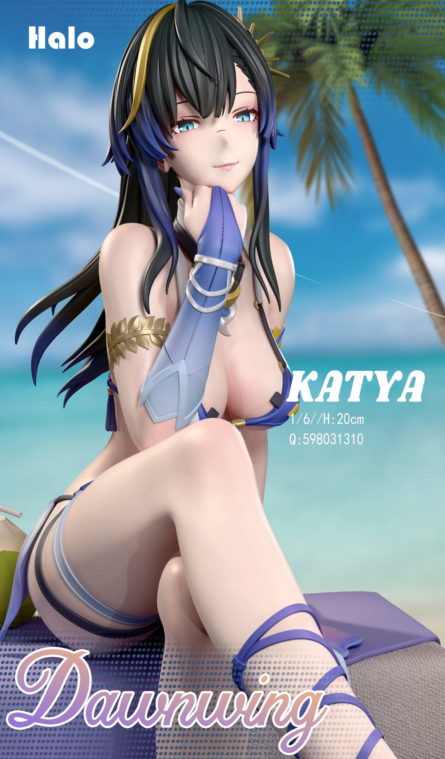 Preventa Resina Katya Figura Snowbreak: Containment Zone Halo Estudio