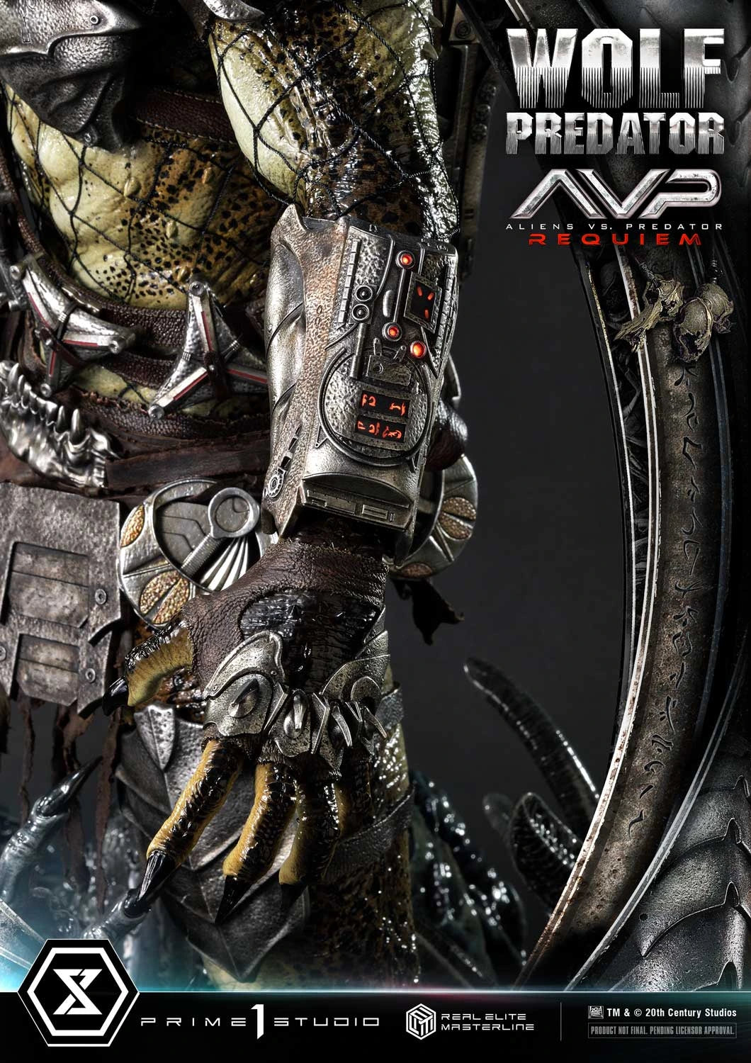 Preventa Resina Wolf Predator Figura Aliens vs Predator: Requiem Prime 1 (Licencia) Estudio