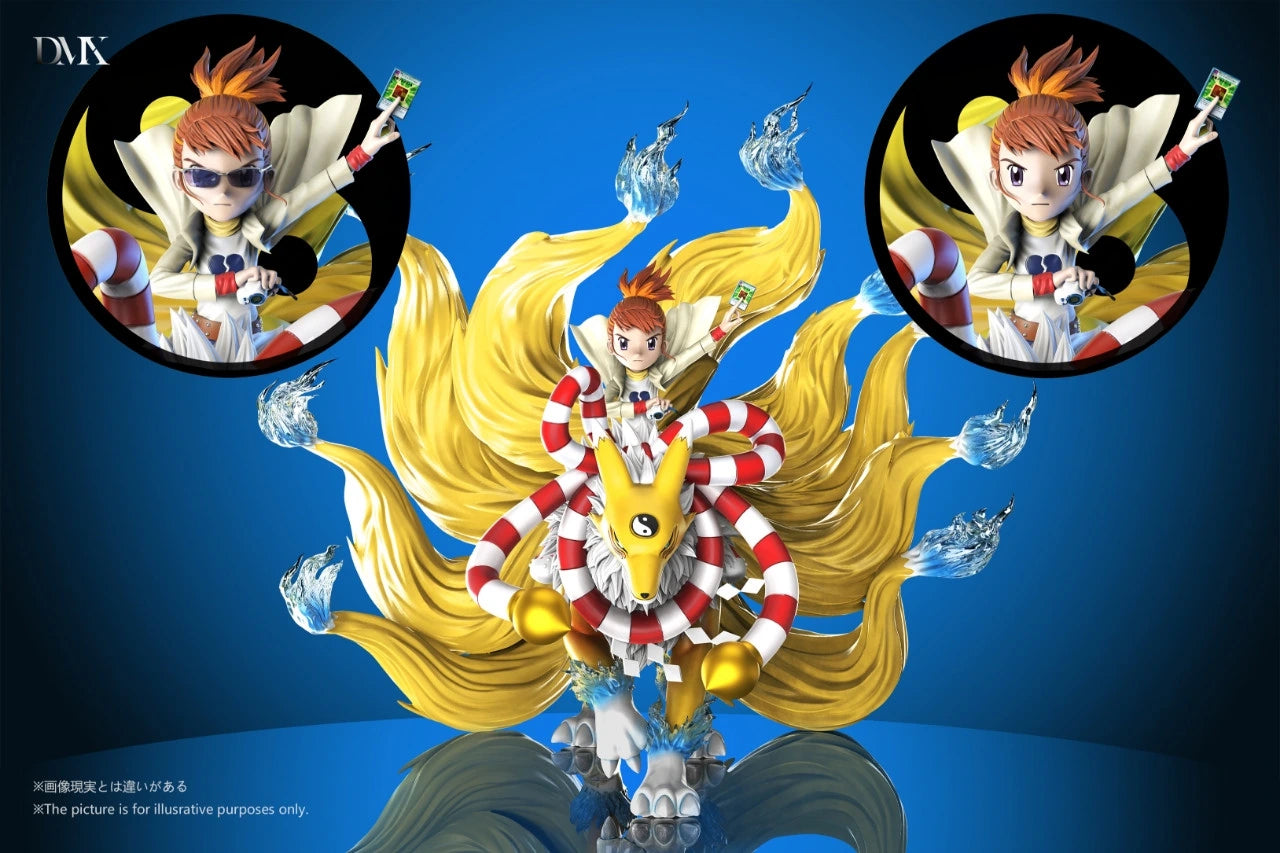 Preventa Resina Kyubimon & Ruki Figura Digimon DMX Estudio