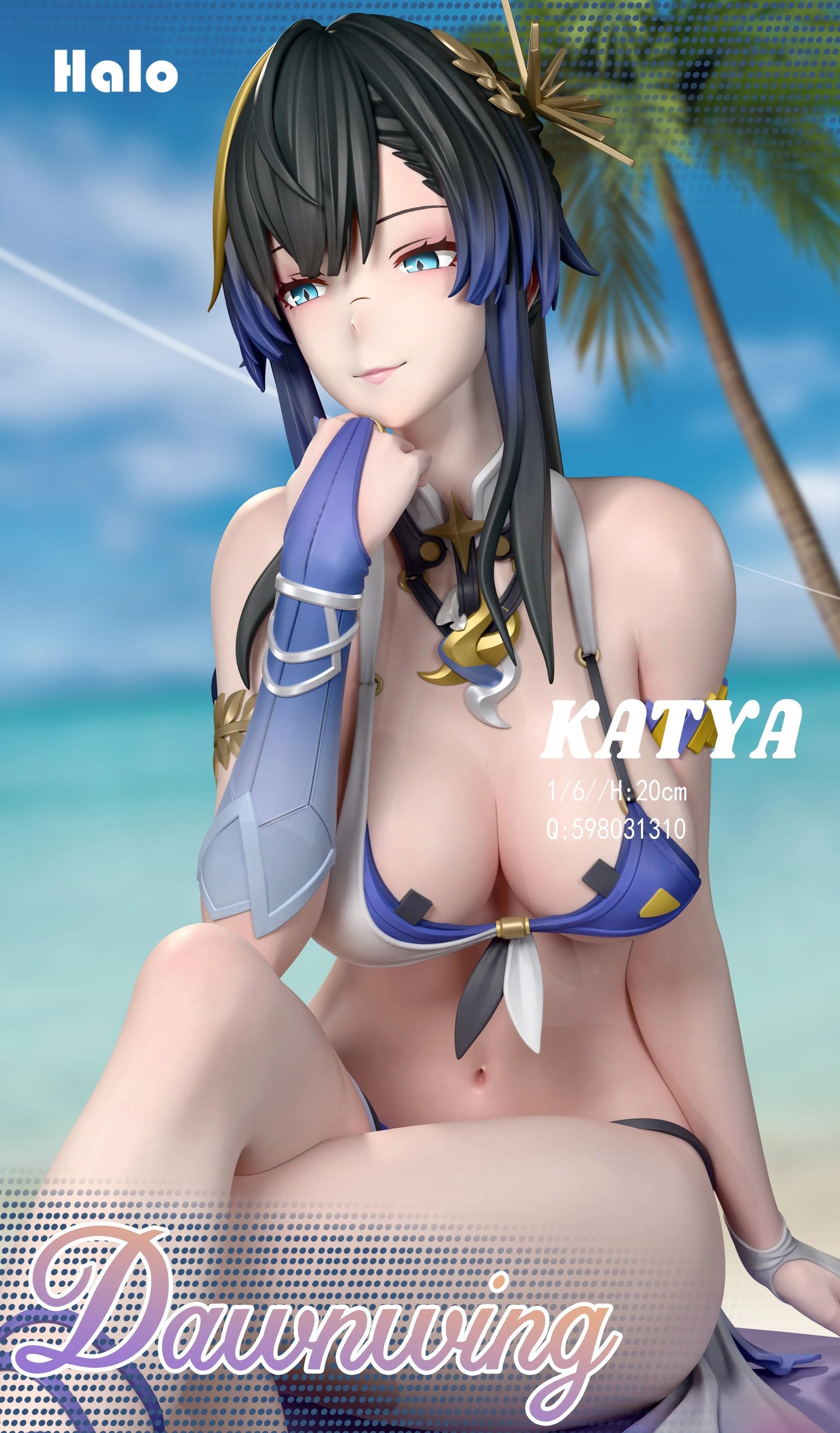Preventa Resina Katya Figura Snowbreak: Containment Zone Halo Estudio