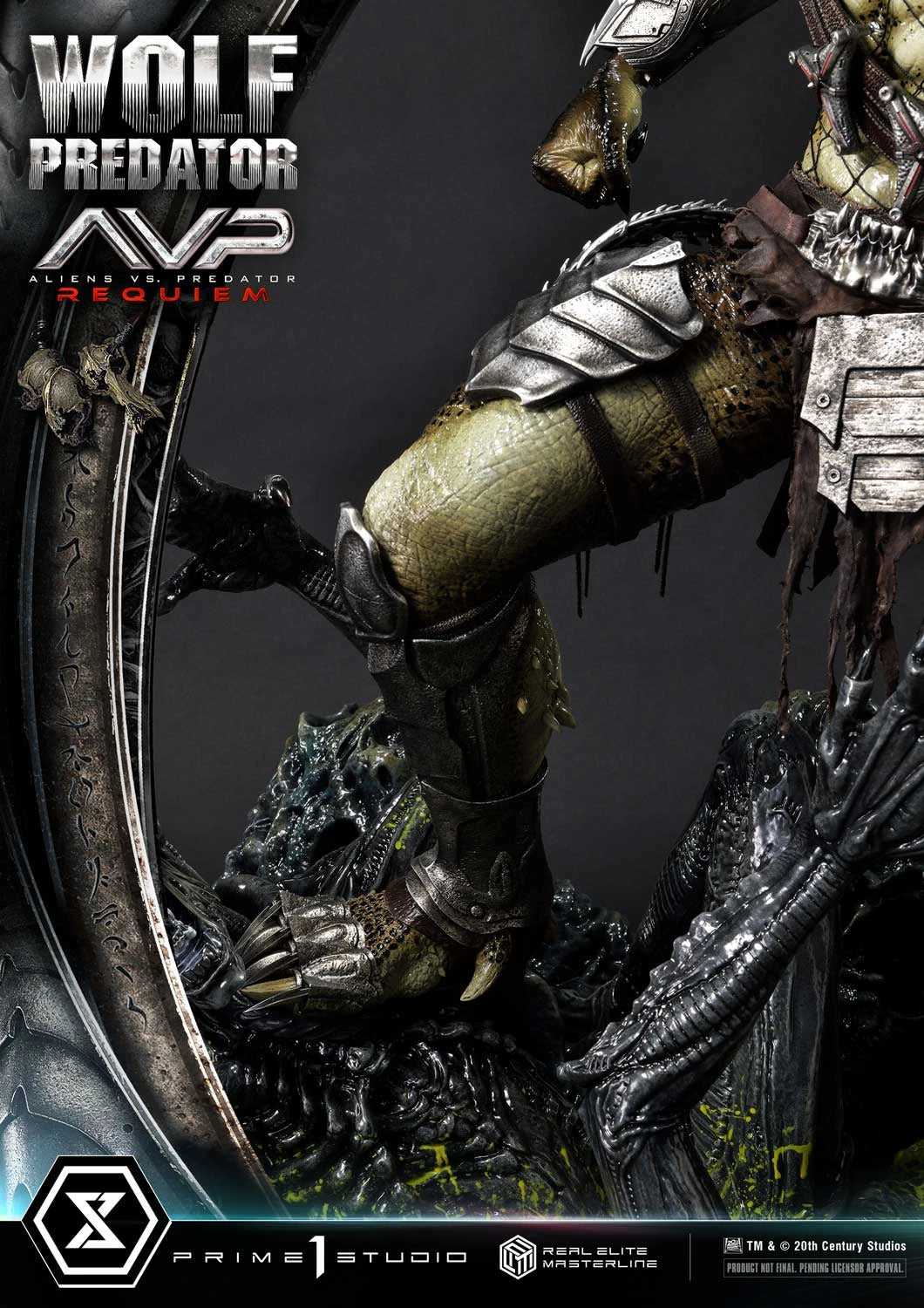 Preventa Resina Wolf Predator Figura Aliens vs Predator: Requiem Prime 1 (Licencia) Estudio