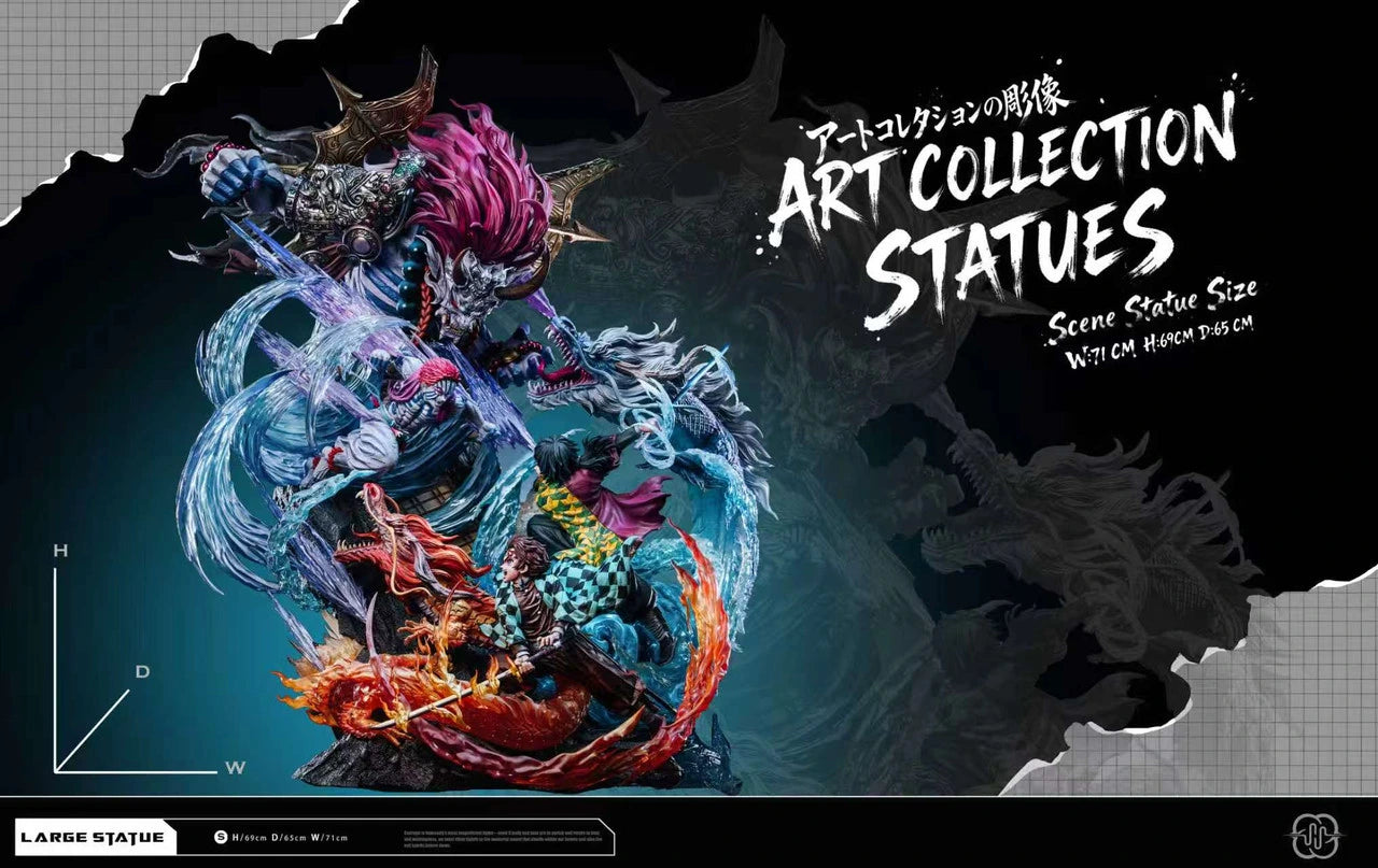 Preventa Resina Kamado Tanjiro & Tomioka vs Akaza Figura Kimetsu No Yaiba  Hertz  Estudio