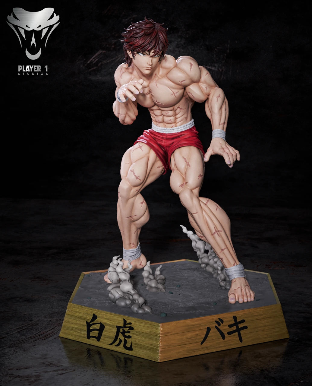 Preventa Resina Baki Hanma Figura Baki the Grappler  Player 1 Estudio