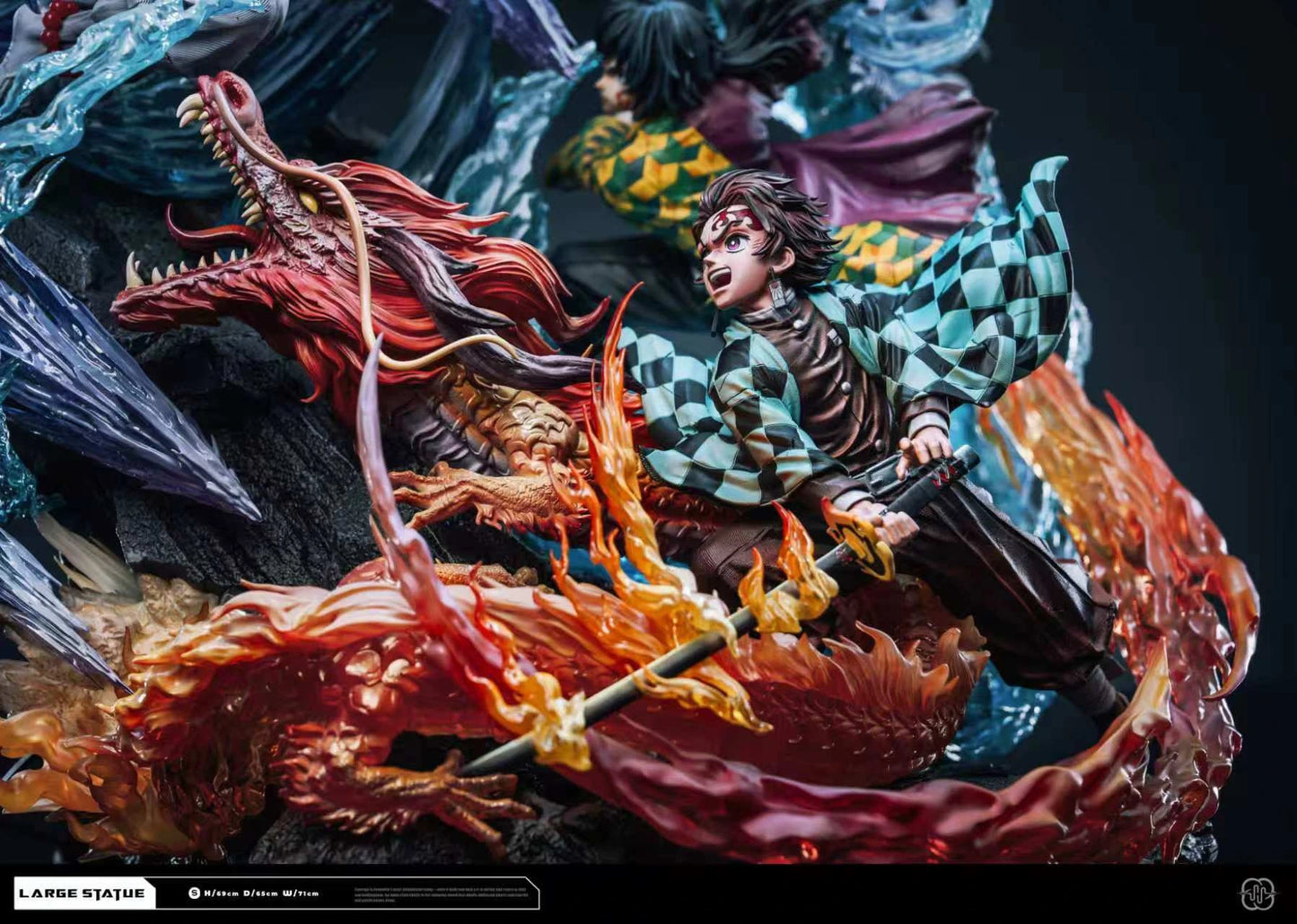 Preventa Resina Kamado Tanjiro & Tomioka vs Akaza Figura Kimetsu No Yaiba  Hertz  Estudio