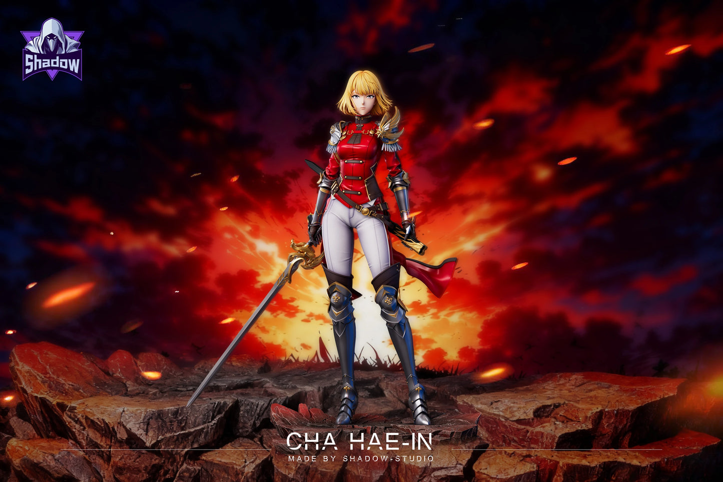 Preventa Resina Cha Hae-in Figura Solo Leveling Shadow Estudio