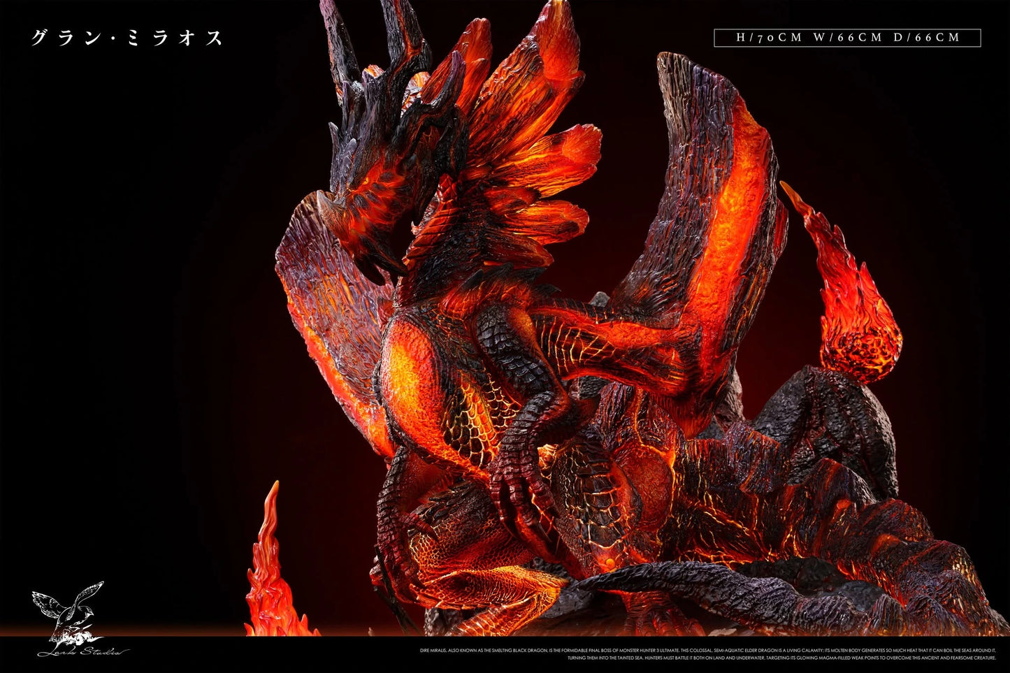 Preventa Resina Miralis Figura Monster Hunter Lark Estudio