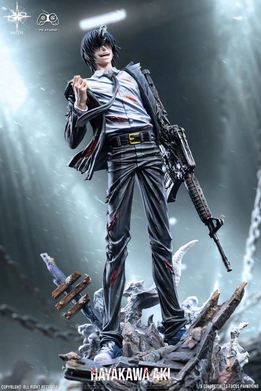 Preventa Resina Aki Hayakawa Figura Chainsaw Man Dazzke & PG Estudio