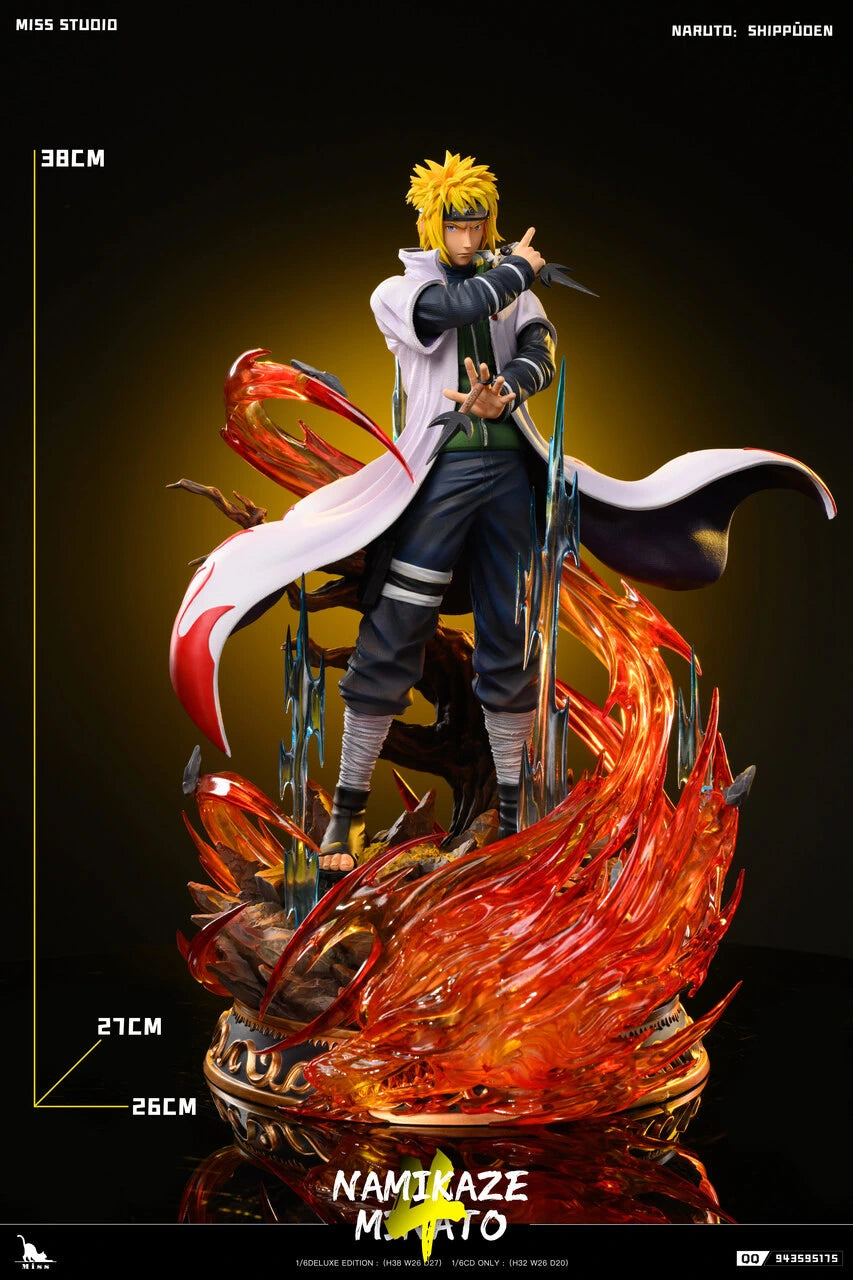Preventa Resina Minato Namikaze Figura Naruto Miss Estudio
