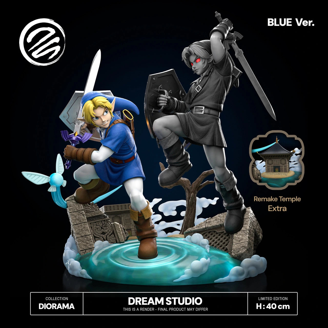 Preventa Resina Link vs Dark Link Figura The Legend Of Zelda: Ocarina of Time Dream Estudio