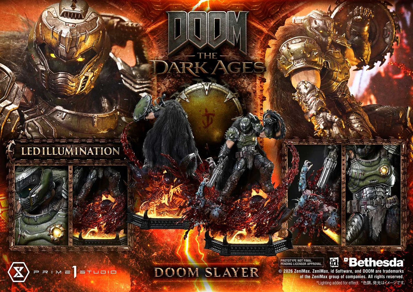 "Preventa Resina Doom Slayer  Figura DOOM: The Dark Ages   Prime 1 (Licencia) Estudio"