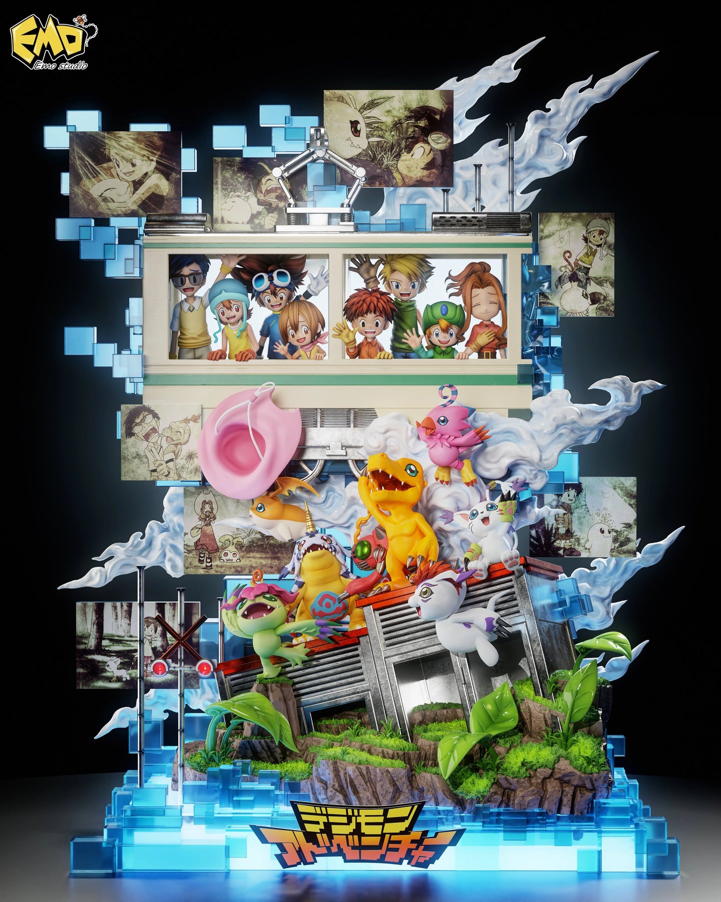 Preventa Resina Primera Generación Figura Digimon EMO  Estudio
