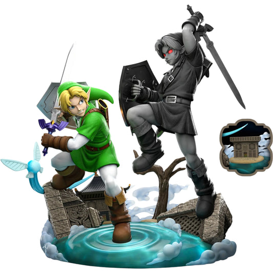 Preventa Resina Link vs Dark Link Figura The Legend Of Zelda: Ocarina of Time Dream Estudio