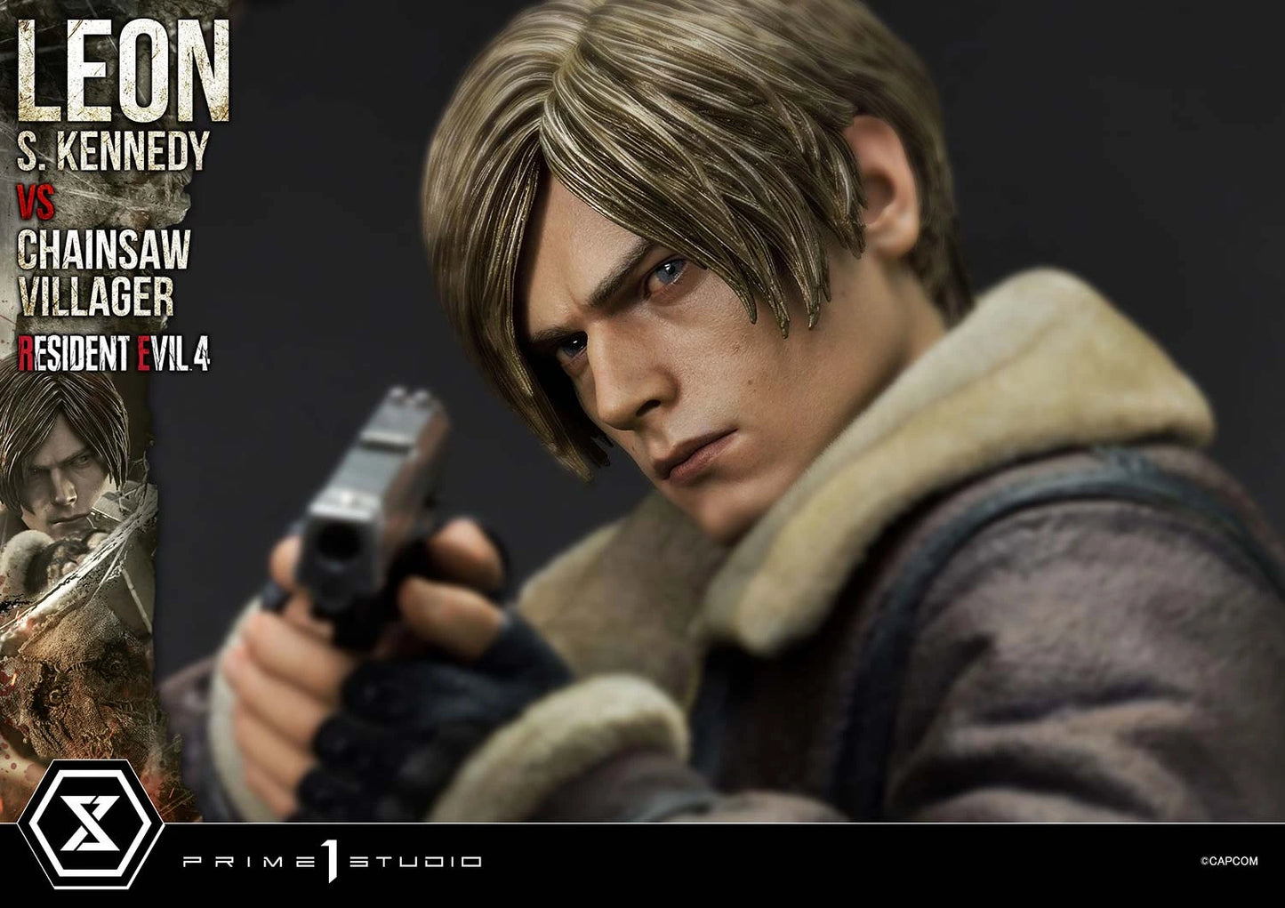 Preventa Resina Leon S. kennedy vs Doctor Salvador Figura Resident Evil 4 Prime 1 (Licencia) Estudio