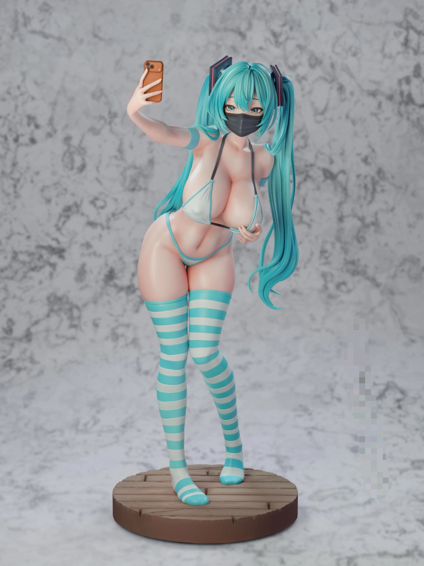 Preventa Resina Hatsune Miku Figura Vocaloid Crown  Estudio