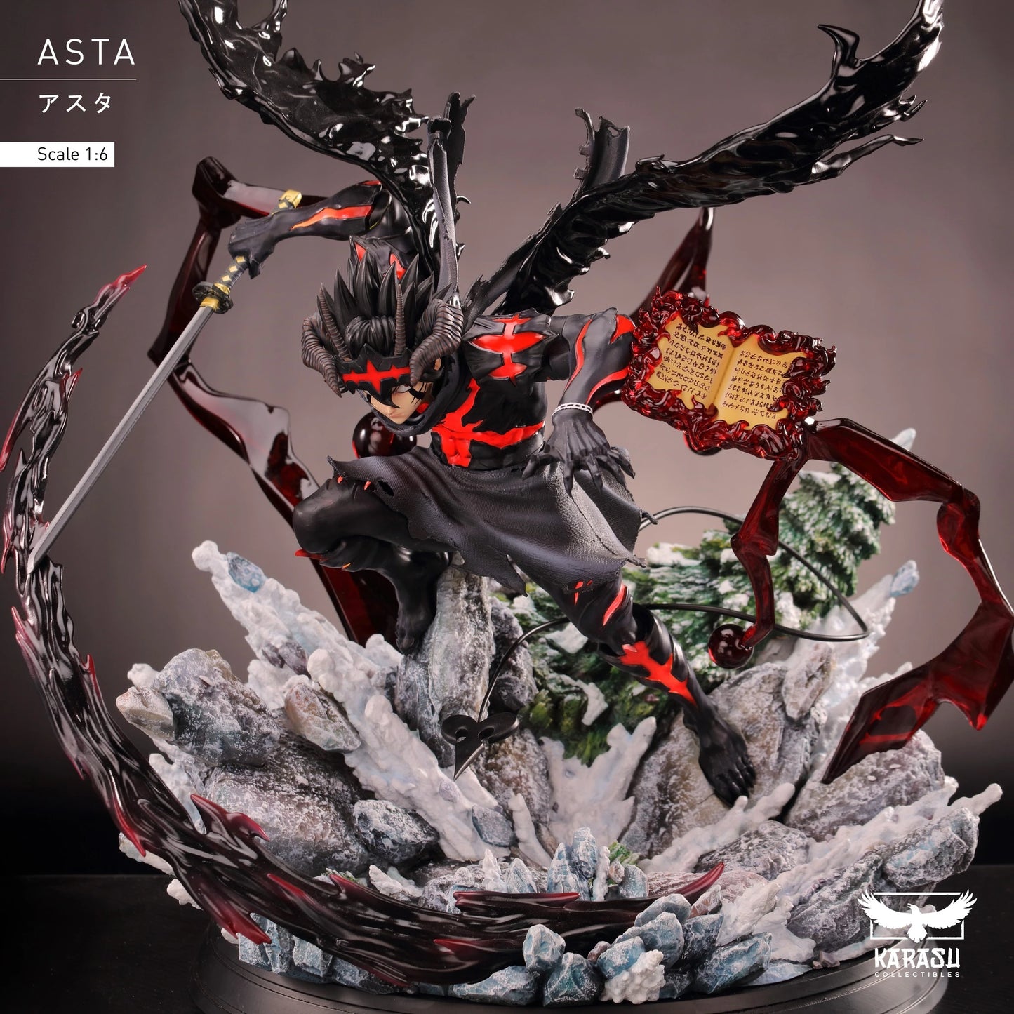Preventa Resina Asta Figura Black Clover Karasu Estudio
