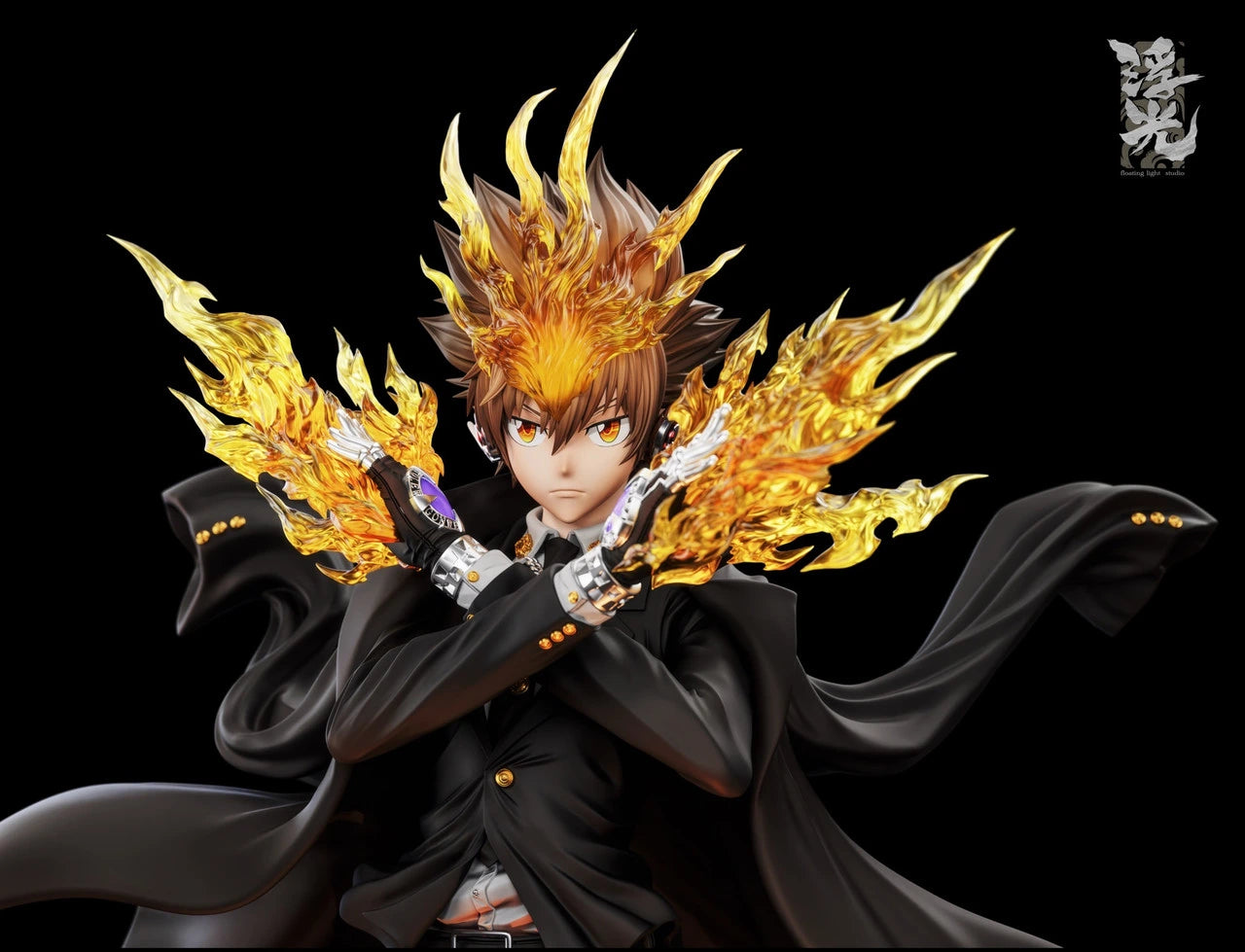 Preventa Resina Tsunayoshi Sawada Figura Katekyo Hitman Reborn! Floating Light  Estudio