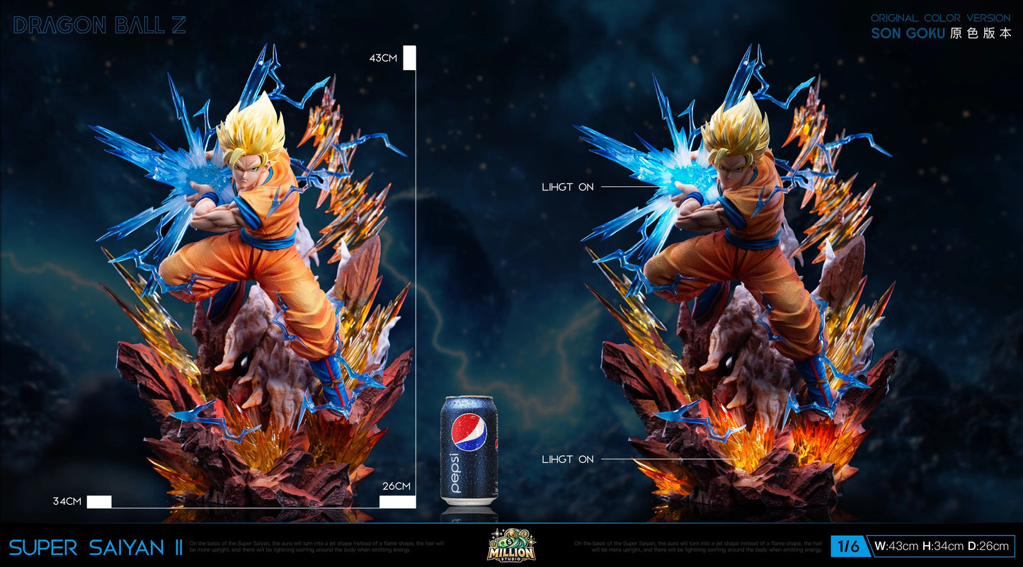 Preventa Resina Goku SSJ2 Figura Dragon Ball Million Estudio
