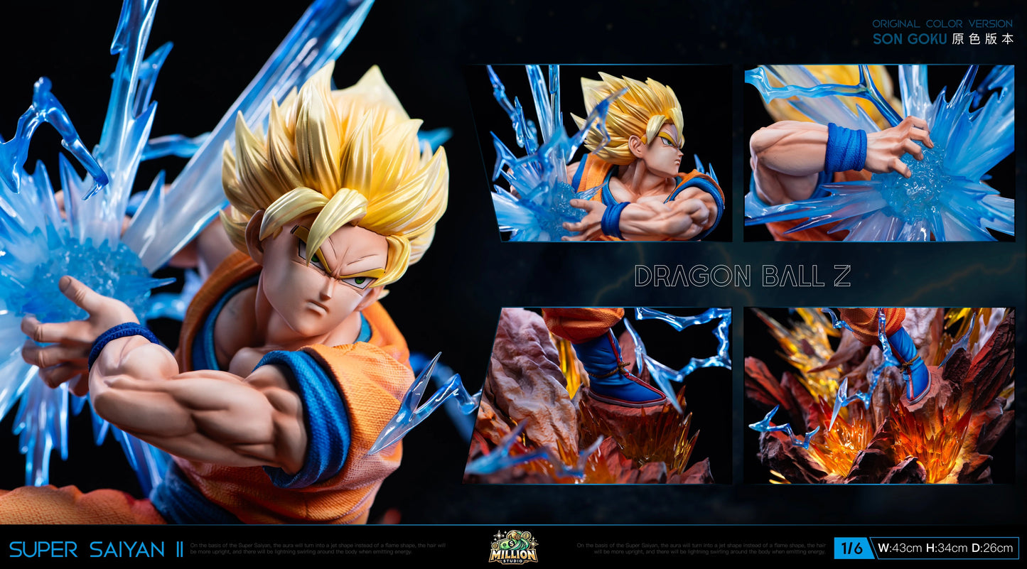 Preventa Resina Goku SSJ2 Figura Dragon Ball Million Estudio