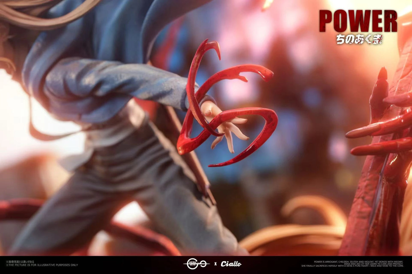 Preventa Resina Power Figura Chainsaw Man Hera x Ciallo Estudio
